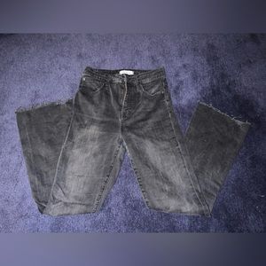 Madewell Cali Demi-Boot Black Jeans: Raw Hem Edition